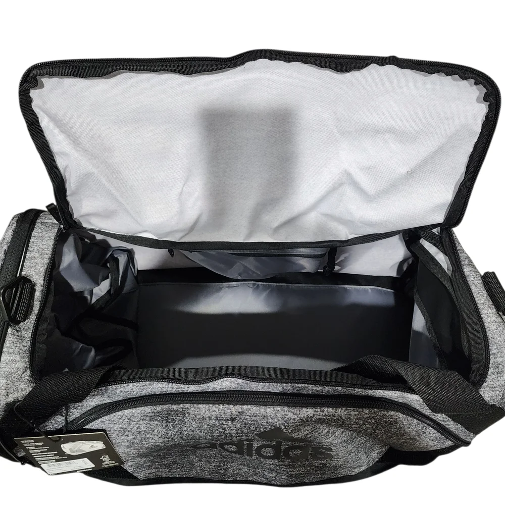 Adidas Black and Gray Men's Duffel Bag